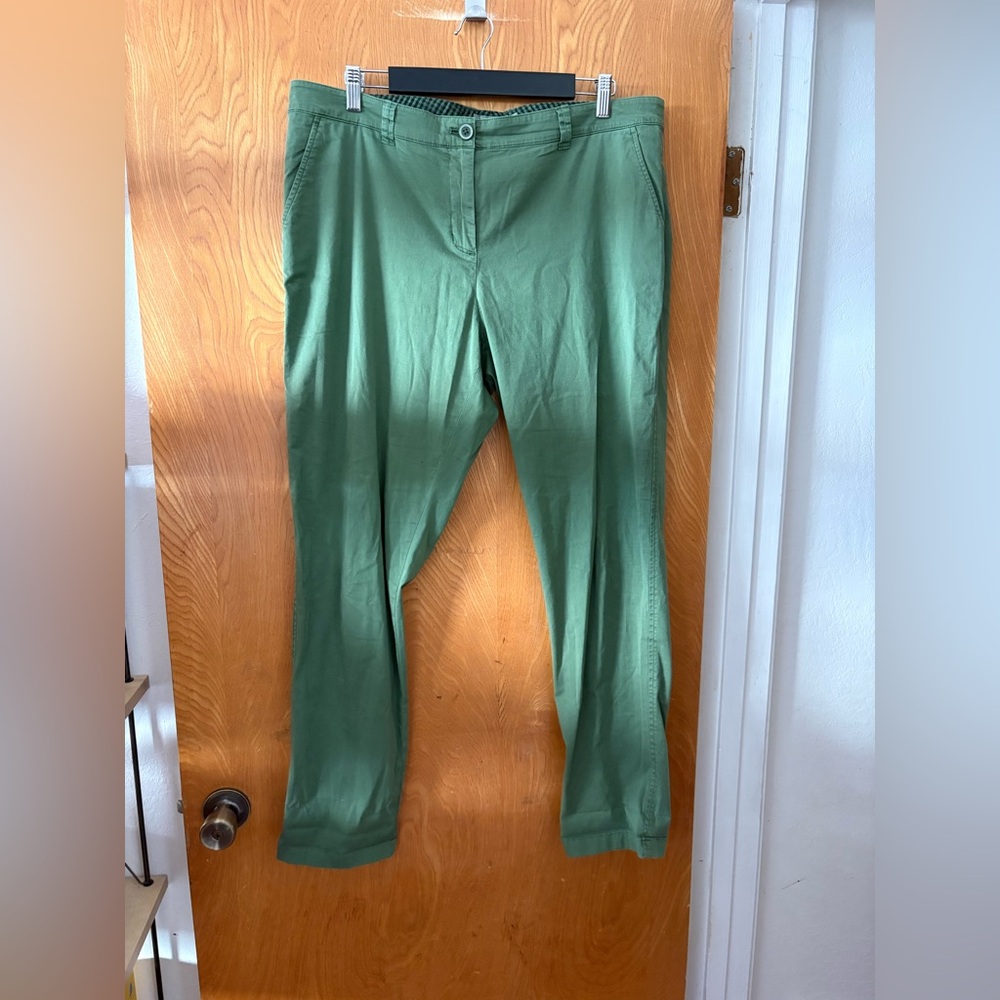 Vineyard Vines Women's utility Olive Green chino Trousers 14